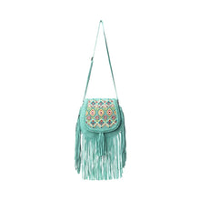 Load image into Gallery viewer, MYRA MOHAVE MEADOW LEATHER BAG IN DUSTY JADE