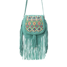 Load image into Gallery viewer, MYRA MOHAVE MEADOW LEATHER BAG IN DUSTY JADE