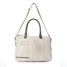 Load image into Gallery viewer, MYRA SUMMIT LINE LEATHER LAPTOP BAG IN DESERT CREAM