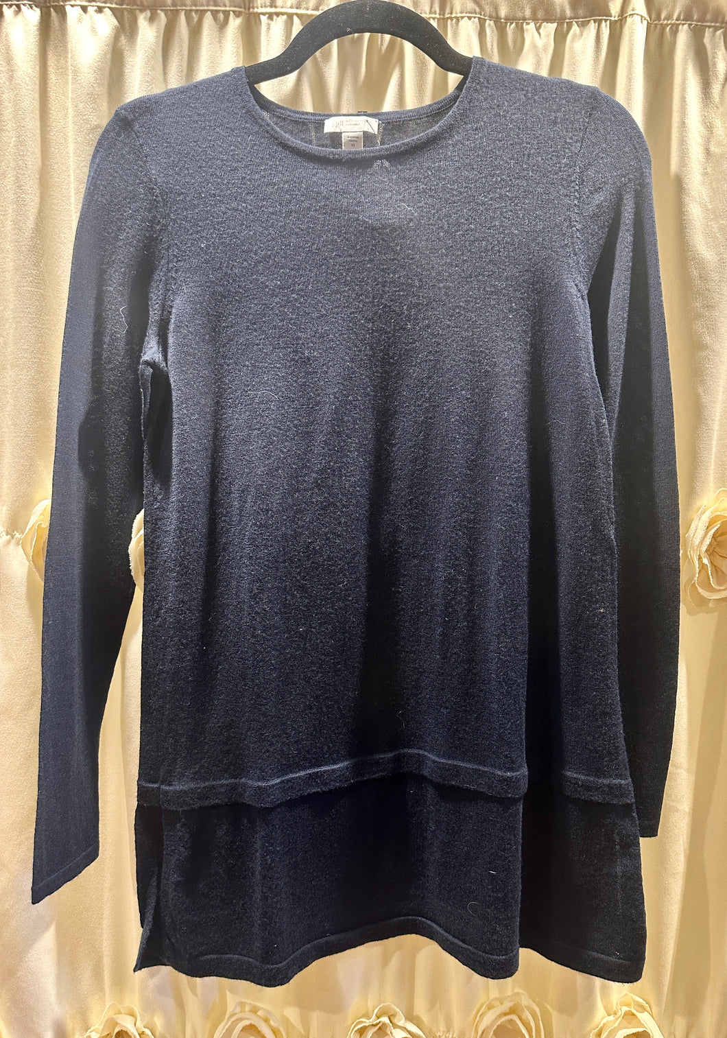 J JILL MERINO WOOL TUNIC SWEATER