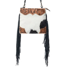 Load image into Gallery viewer, MYRA TUMBLEWEED TRAIL FRINGED HAND-TOOLED BAG
