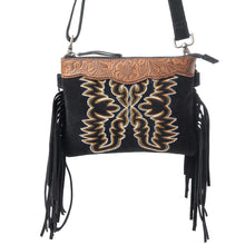 Load image into Gallery viewer, MYRA DESERT WING CROSSBODY BAG IN BLACK
