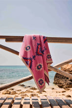 Load image into Gallery viewer, MYRA FIELD OF PRARIE ROSES COTTON THROW

