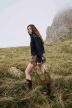 Load image into Gallery viewer, MYRA SIERRA GROVE HAND-TOOLED LEATHER BAG IN WESTERN FERN
