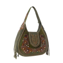 Load image into Gallery viewer, MYRA SIERRA GROVE HAND-TOOLED LEATHER BAG IN WESTERN FERN
