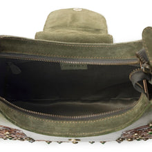 Load image into Gallery viewer, MYRA SIERRA GROVE HAND-TOOLED LEATHER BAG IN WESTERN FERN
